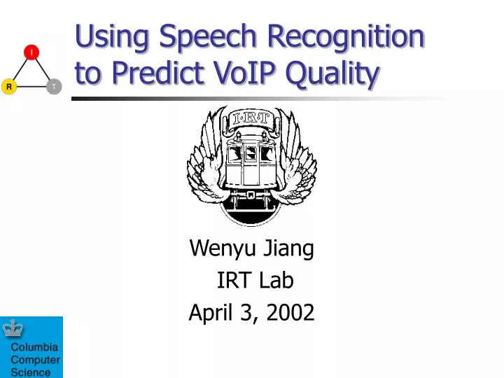 using speech recognition to predict voip quality