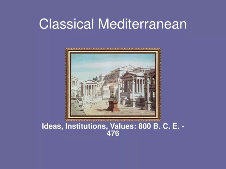 classical mediterranean