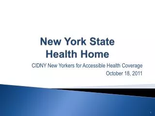 New York State Health Home