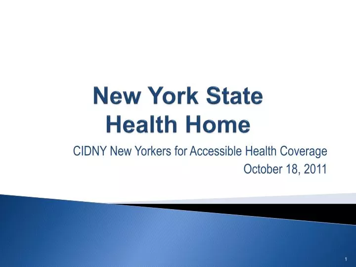 new york state health home