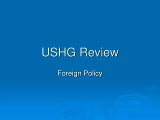 ushg review