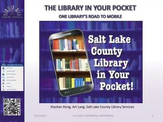 The Library in Your pocket One library’s road to mobile