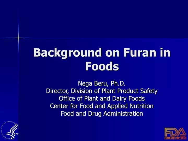 background on furan in foods