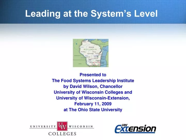 leading at the system s level