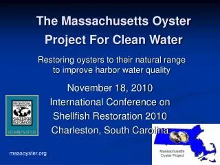 The Massachusetts Oyster Project For Clean Water