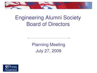 Engineering Alumni Society Board of Directors