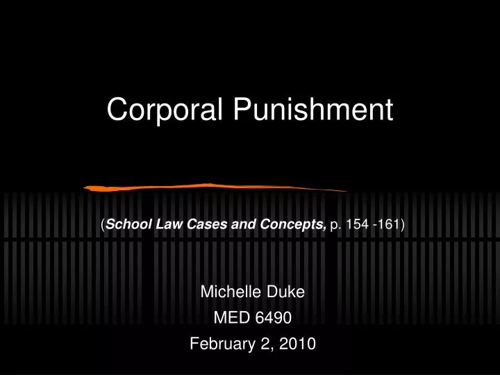 corporal punishment