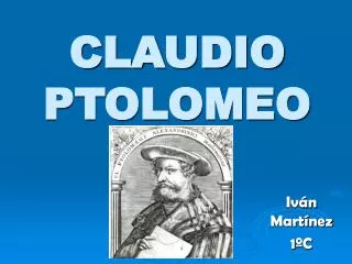 claudio ptolomeo