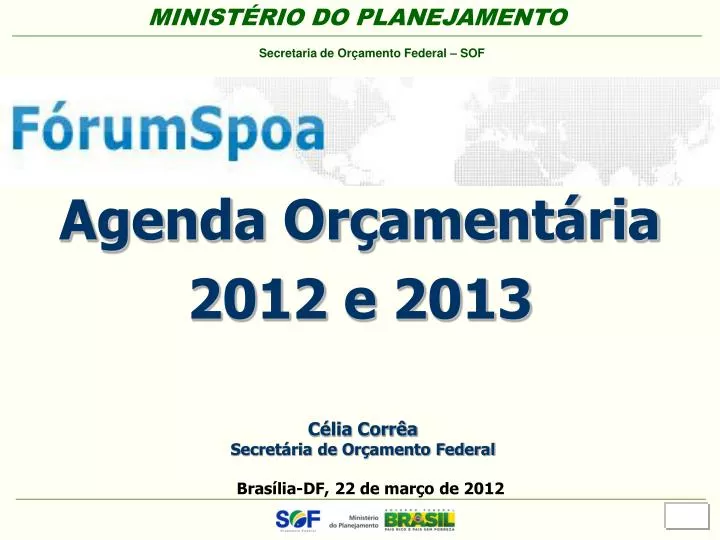 agenda or ament ria 2012 e 2013