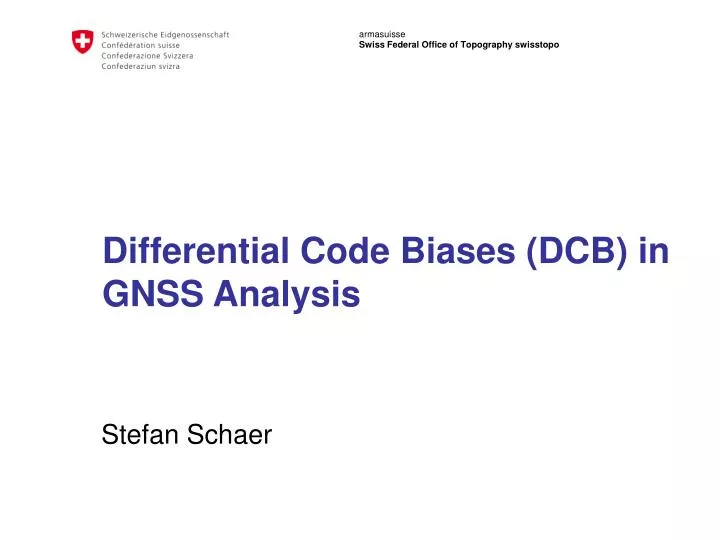differential code biases dcb in gnss analysis