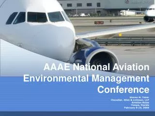 AAAE National Aviation Environmental Management Conference