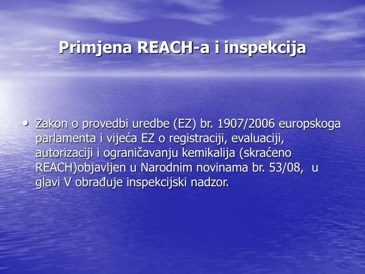 primjena reach a i inspekcija