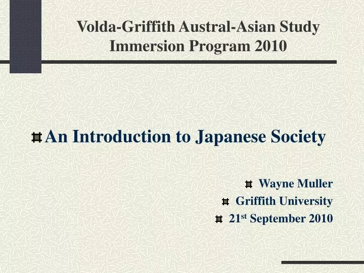 volda griffith austral asian study immersion program 2010