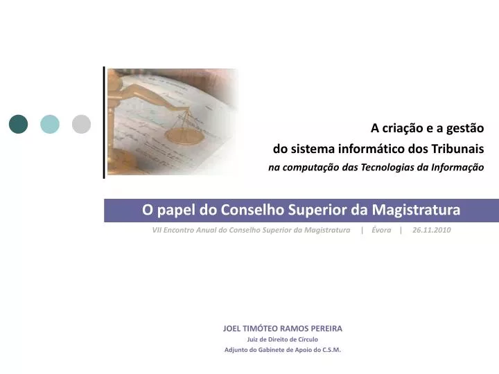 a cria o e a gest o do sistema inform tico dos tribunais na computa o das tecnologias da informa o