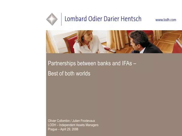 partnerships between banks and ifas best of both worlds