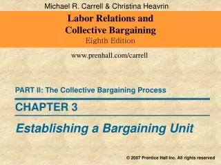 Labor Relations and Collective Bargaining Eighth Edition
