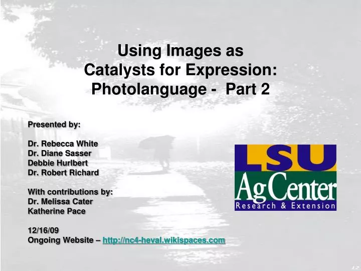 using images as catalysts for expression photolanguage part 2