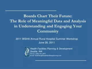Boards Chart Their Future: The Role of Meaningful Data and Analysis in Understanding and Engaging Your Community