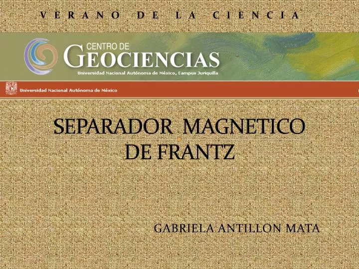 separador magnetico de frantz