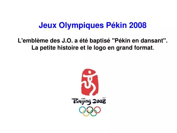 Jeux Olympiques JO - LAROUSSE