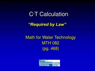 C . T Calculation