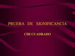 prueba de significancia