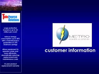 customer information