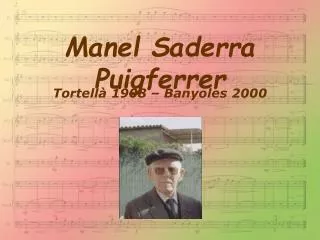 Manel Saderra Puigferrer