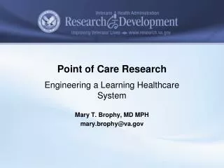 Point of Care Research
