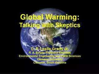 Global Warming: Talking with Skeptics
