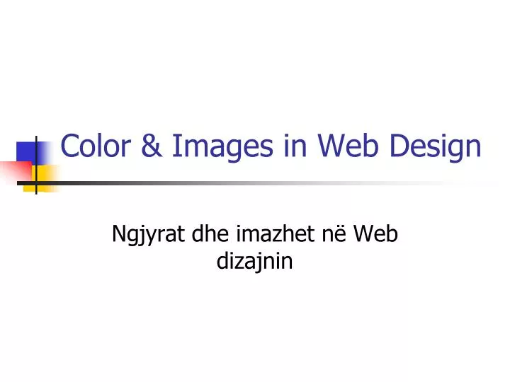 color images in web design