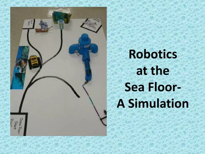 robotics at the sea floor a simulation
