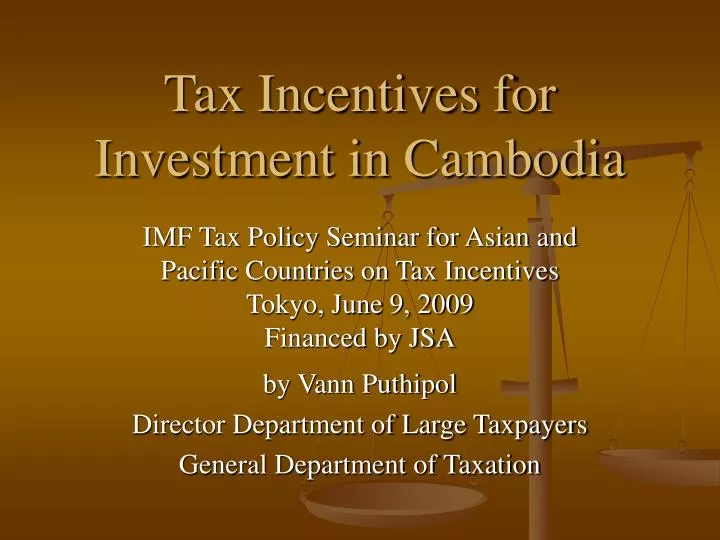 tax incentives for investment in cambodia