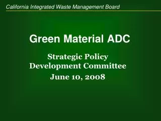 Green Material ADC