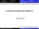 4. CONCEPTION LOGIQUE RELATIONNELLE - slide 1