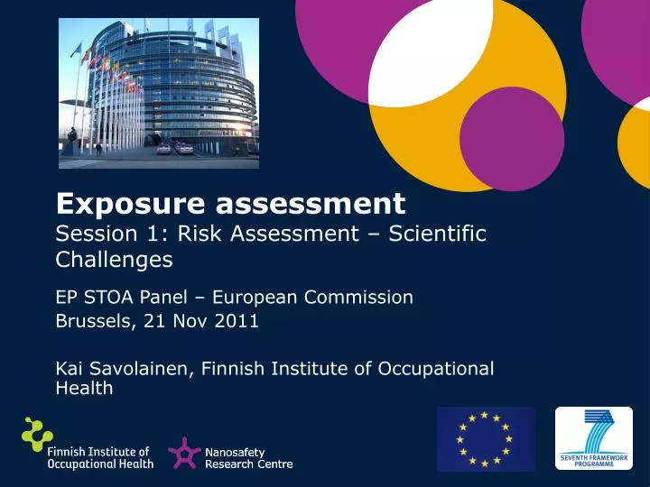 exposure assessment session 1 risk assessment scientific challenges