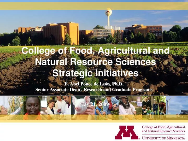 college of food agricultural and natural resource sciences strategic initiatives