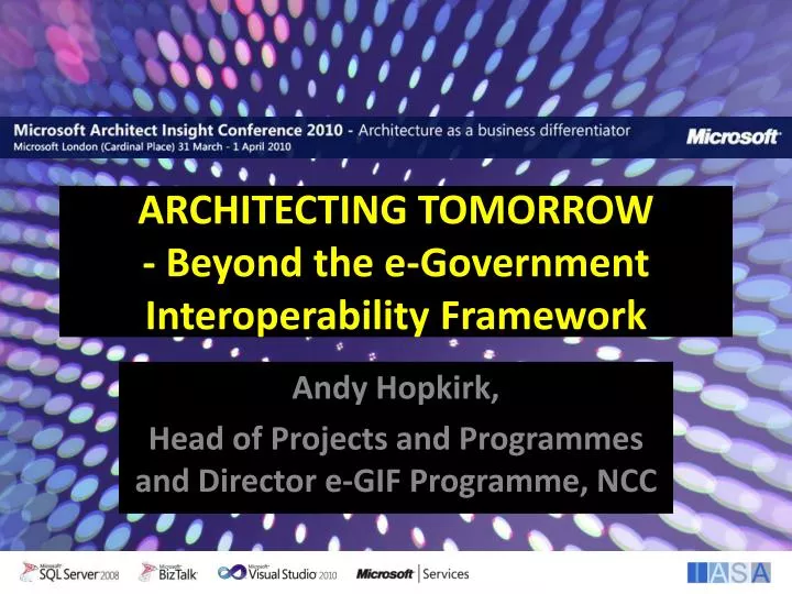 architecting tomorrow beyond the e government interoperability framework