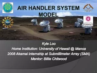 Air Handler System Model