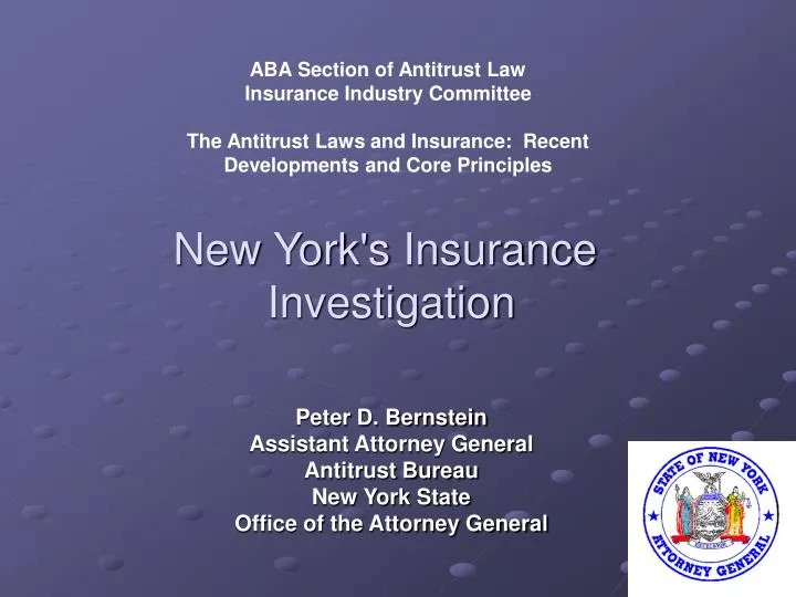 new york s insurance investigation