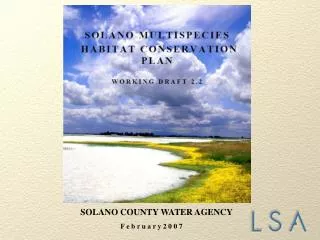 SOLANO COUNTY WATER AGENCY