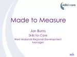 Made to Measure - slide 1