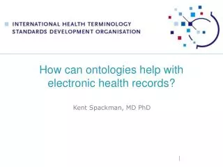 How can ontologies help with electronic health records?