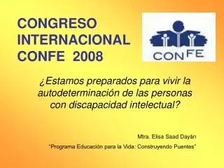 congreso internacional confe 2008