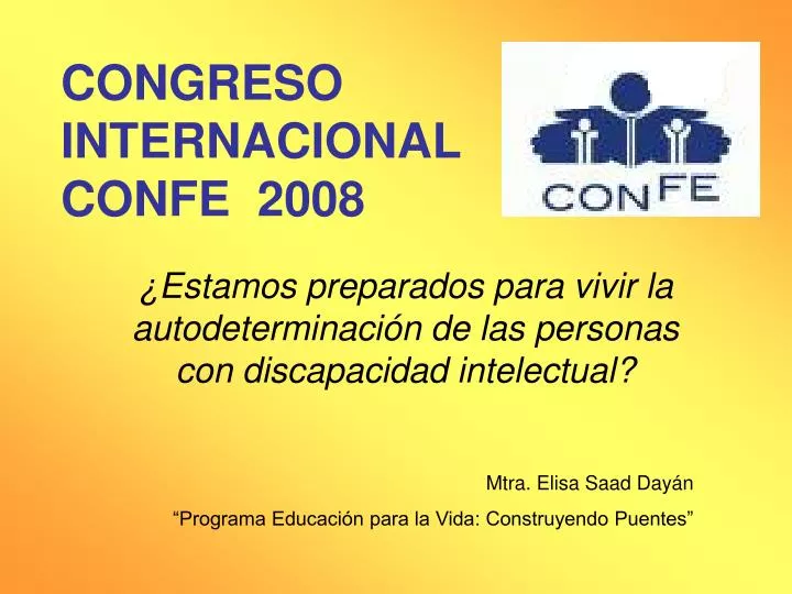 congreso internacional confe 2008