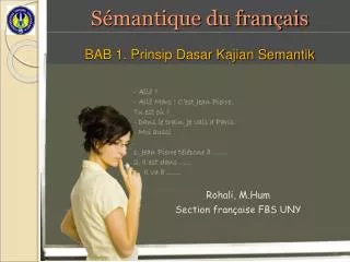 s mantique du fran ais