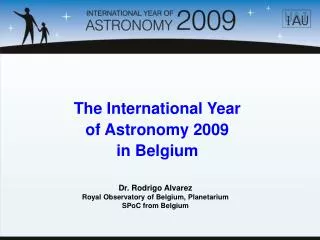 The International Year of Astronomy 2009 in Belgium