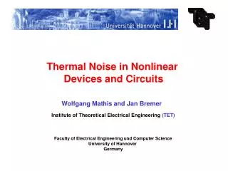 Thermal Noise in Nonlinear Devices and Circuits