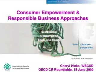 Consumer Empowerment &amp; Responsible Business Approaches