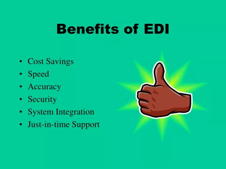 benefits of edi
